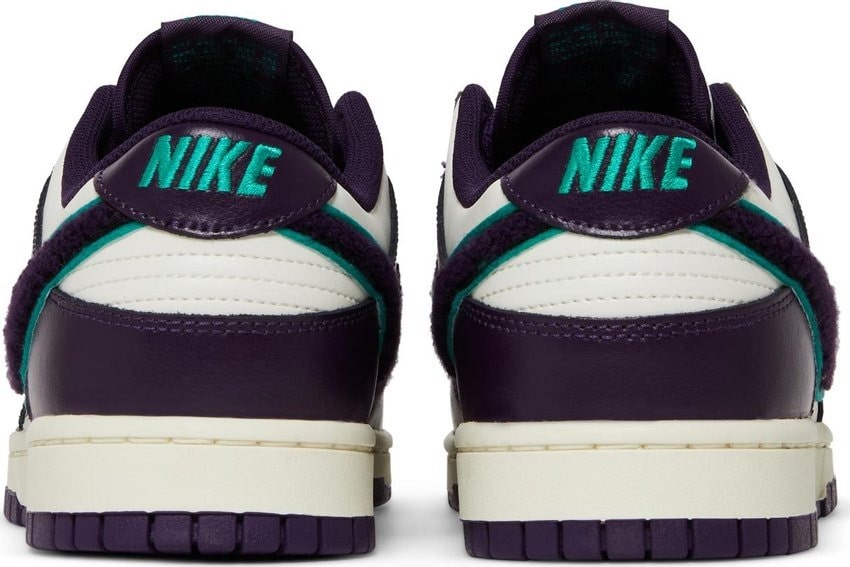 Nike Dunk Low Chenille Swoosh Sail Grand Purple