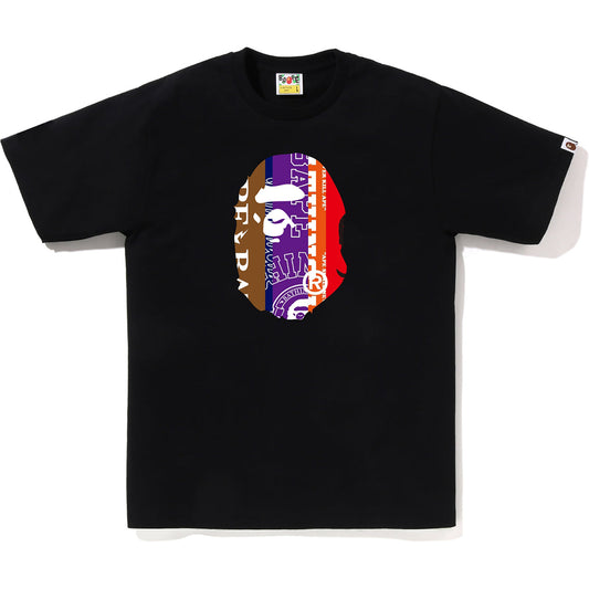 BAPE Fans Scarf Ape Head Tee - Black