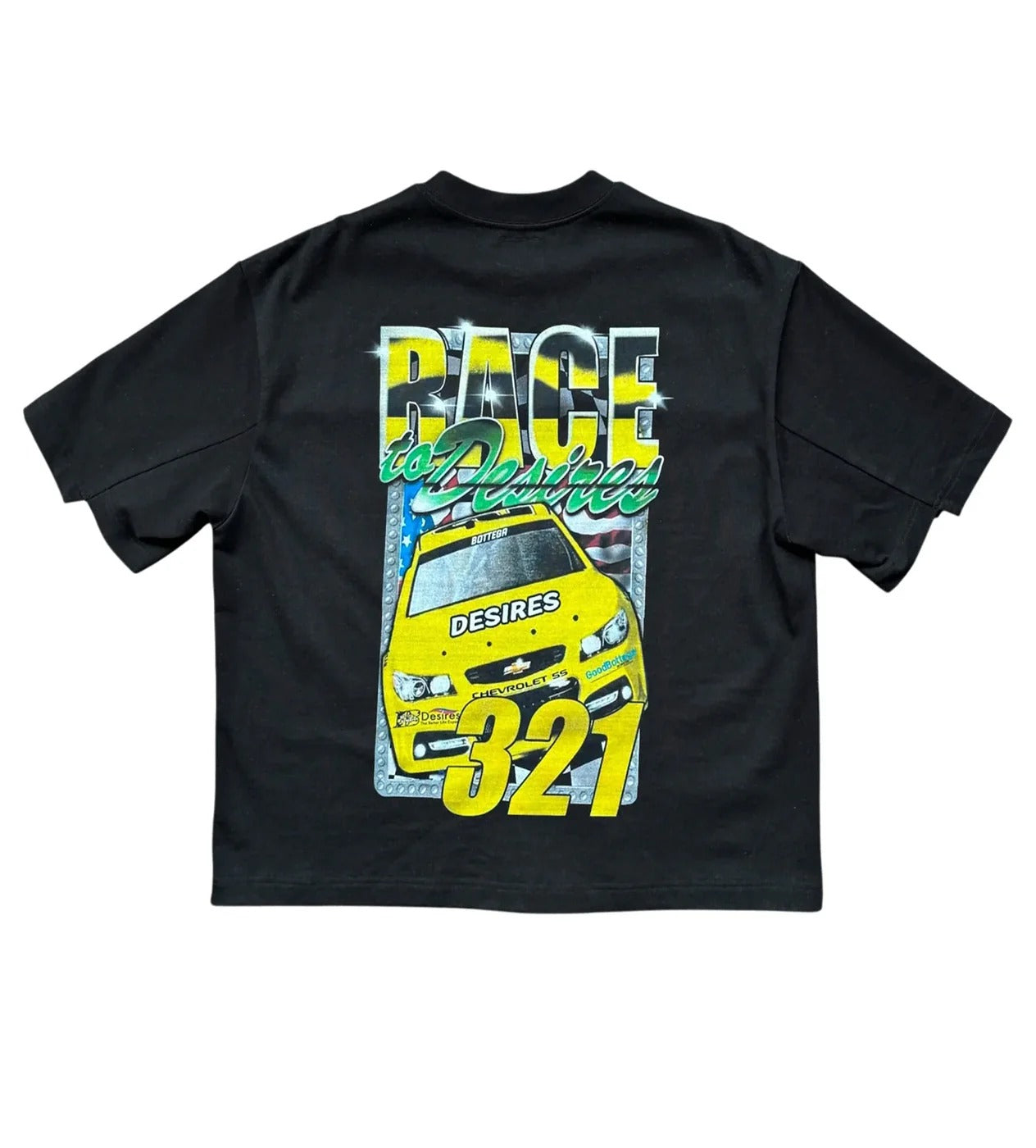 Bottega Desires Race Tee 'Black'