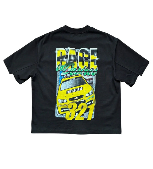 Bottega Desires Race Tee 'Black'