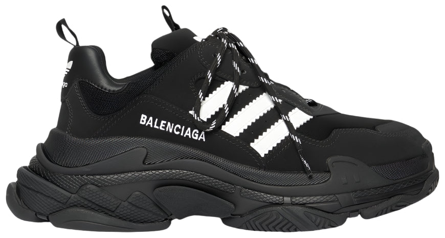 Balenciaga x adidas Triple S Black White