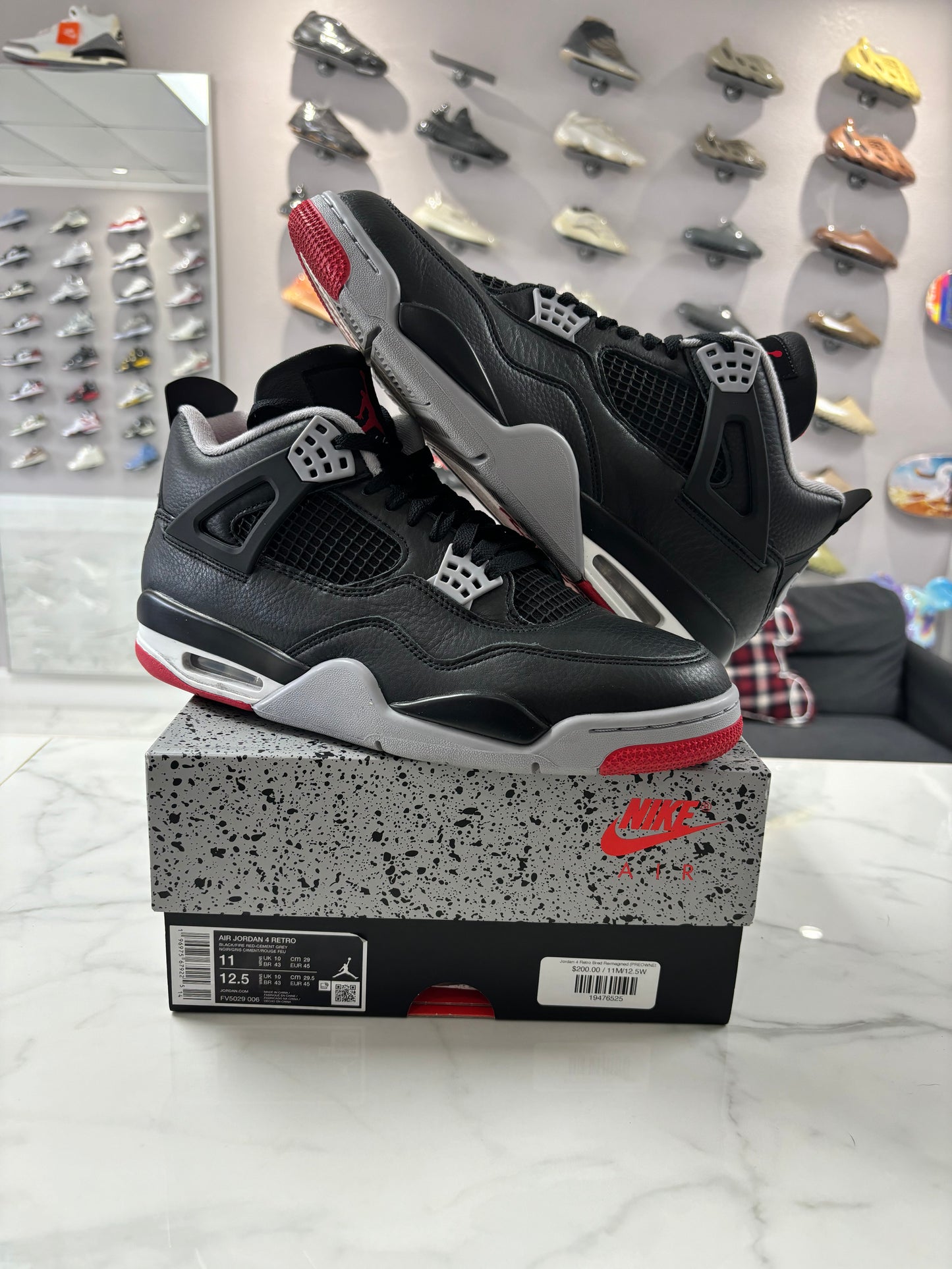 Jordan 4 Retro Bred Reimagined (PREOWNED)