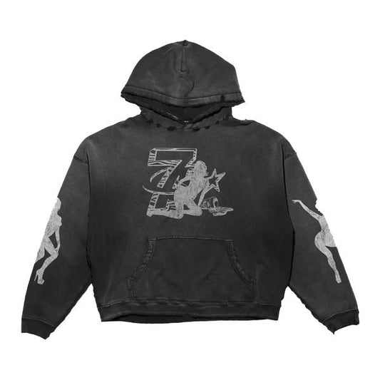 Triple Sevens Trap Hoodie Black