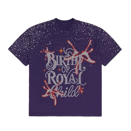 BIRTH OF ROYAL CHILD X YOUNG THUG TEE "YSL RHINESTONE TEE"