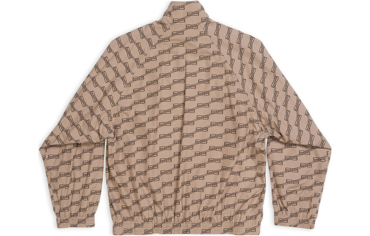 Balenciaga BB Monogram Tracksuit Jacket Unifit 'Beige Brown'