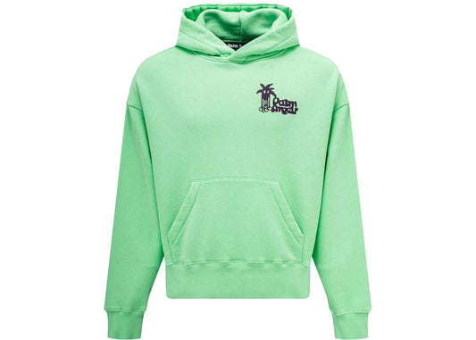 Palm Angels Douby Logo Hoodie Green (PREOWNED)