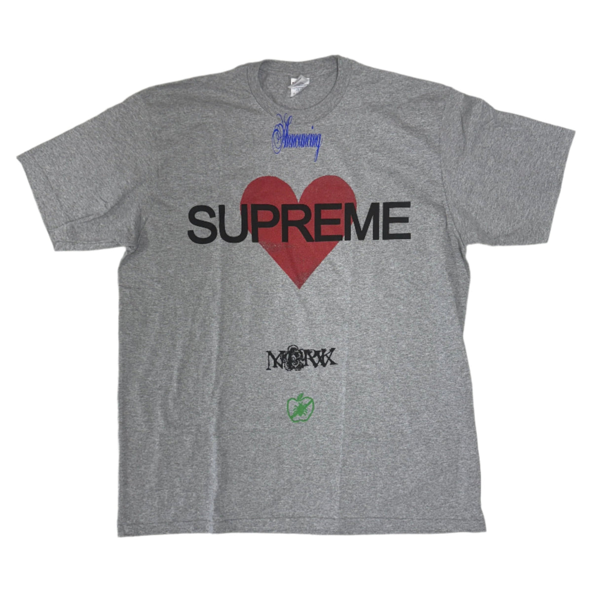 Supreme Announcing Tee Heather Grey