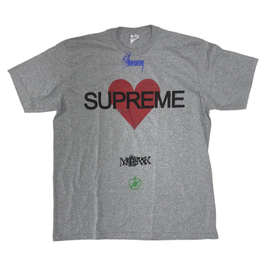Supreme Announcing Tee Heather Grey