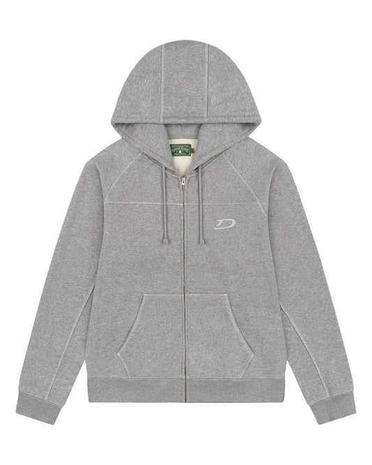 Denim Tears Court Lines Zip Hoodie Grey