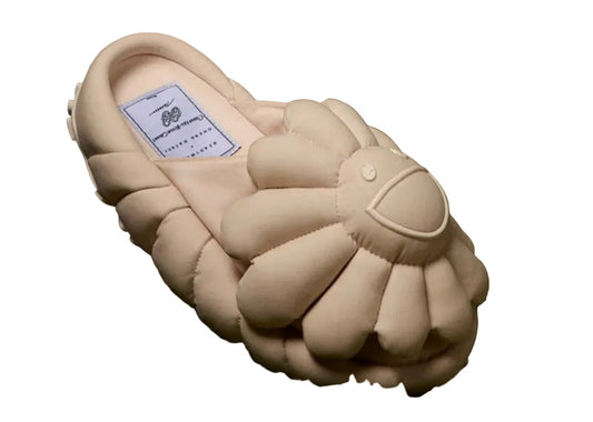 Takashi Murakami Ohana Full-Bloom Canvas Slide READYMADE Beige White