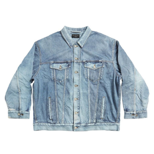 Balenciaga Trompe L'il Jersey Jacket Blue