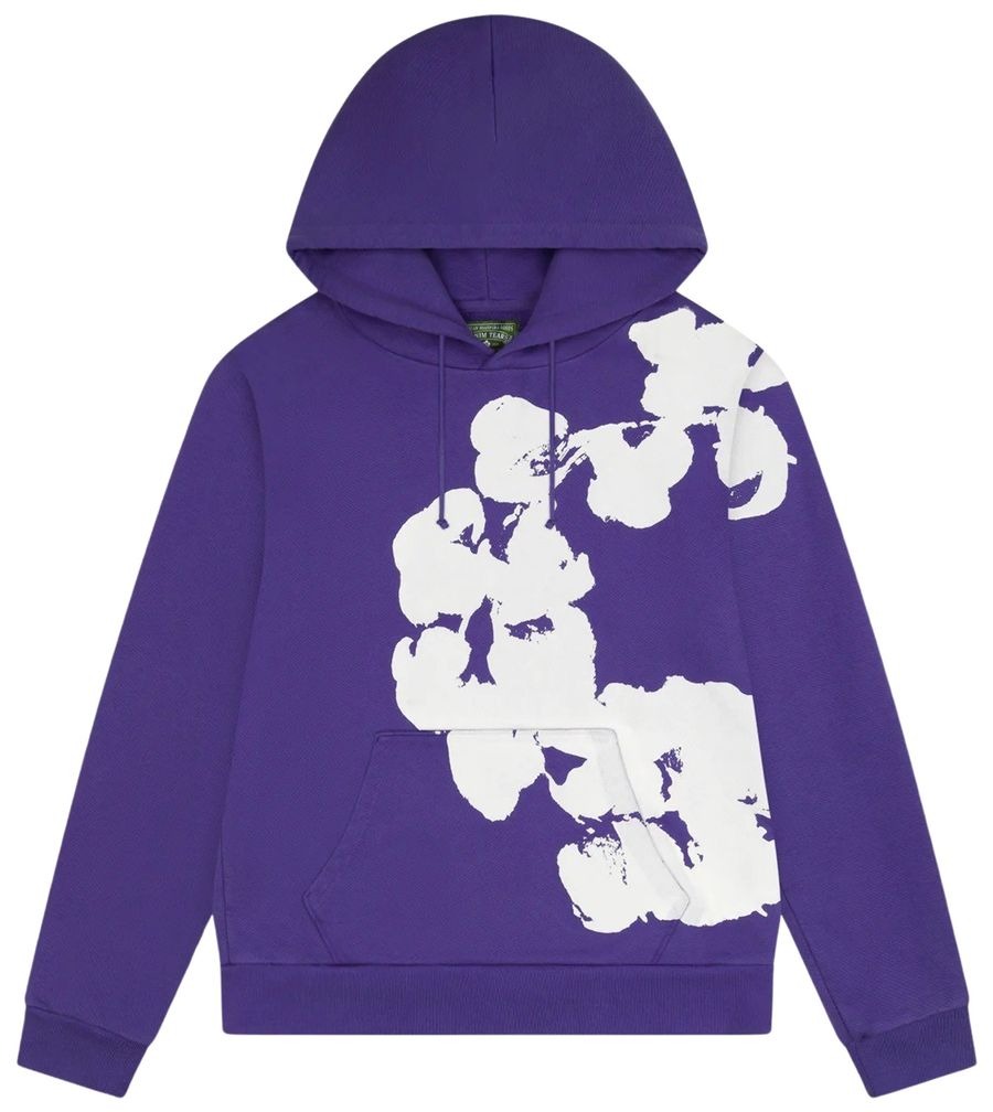 Denim Tears Big Cotton Wreath Sweatshirt Purple