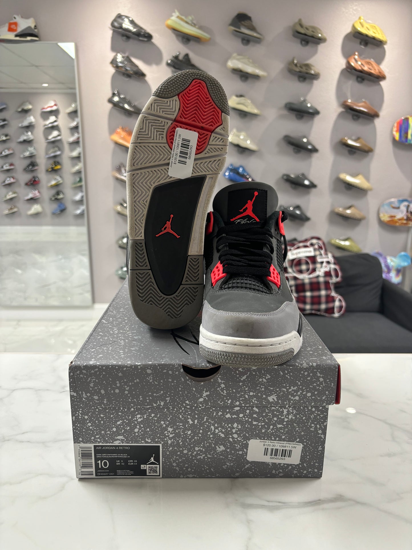 Jordan 4 Retro Infrared (PREOWNED)