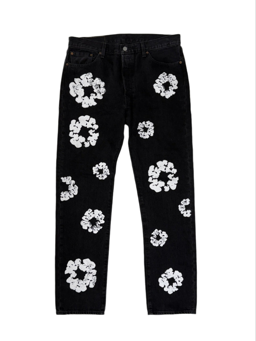 Denim Tears x Levi's Cotton Wreath Jean Black (PREOWNED)