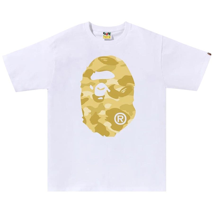 BAPE Hexagram Big Ape Head Tee White (PREOWNED)