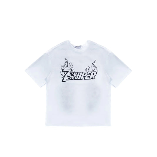 SNIPER GANG x TRIPLE SEVENS 7SNIPER FLAME LOGO TEE