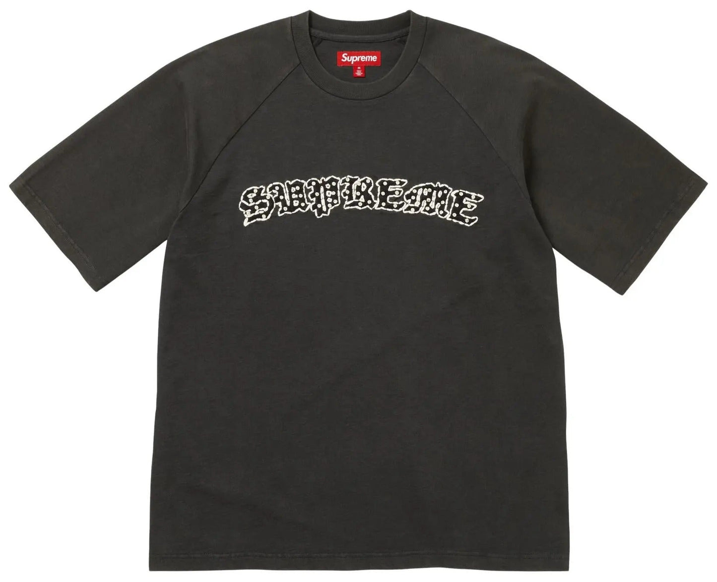 Supreme Rhinestone Raglan S/S Top Black