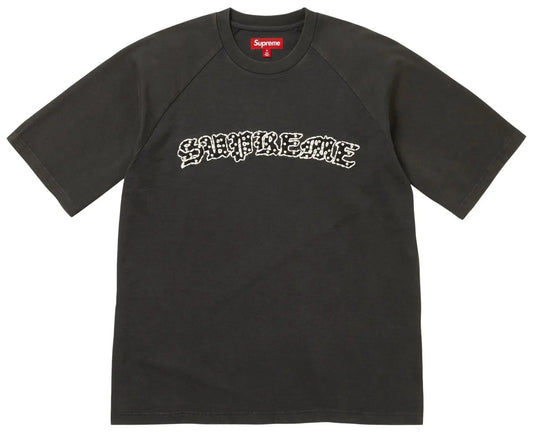 Supreme Rhinestone Raglan S/S Top Black