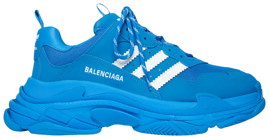 Balenciaga x adidas Triple S White Blue