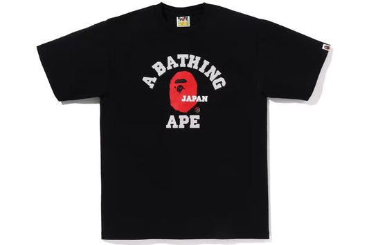 BAPE Japan College Tee - Black