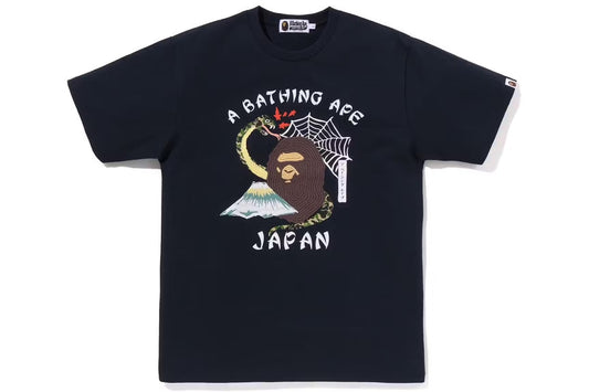 BAPE Japanese Culture Tee - Navy