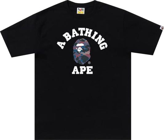 BAPE Grid Camo College Tee (FW22) Black Purple