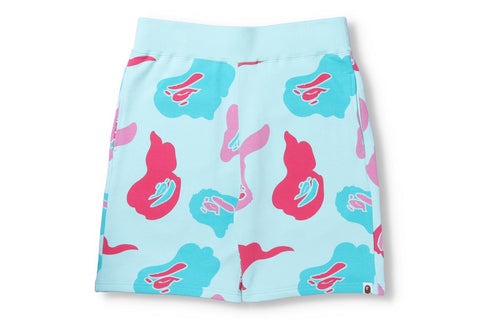 BAPE Store Miami 2nd Anniversary Sweat Shorts Pink/Blue