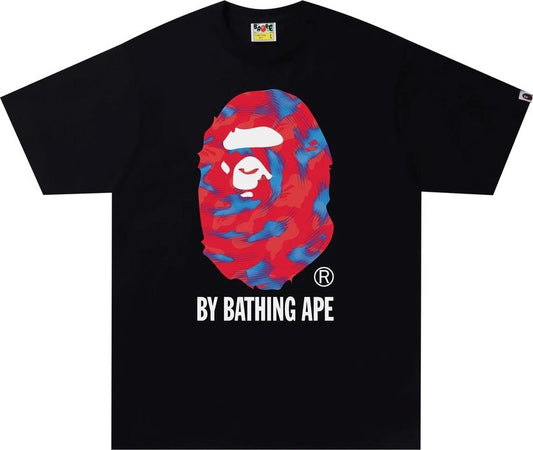 BAPE Stroke Camo by Bathing Ape Tee Black/Red