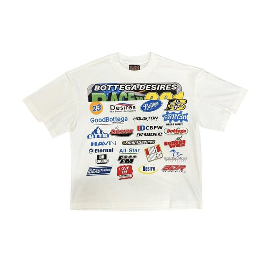 Bottega Desires Race Tee White