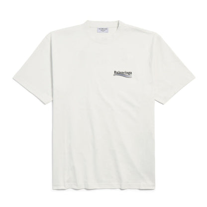 Balenciaga Political Campaign T-Shirt Medium Fit 'Cream Black Blue'