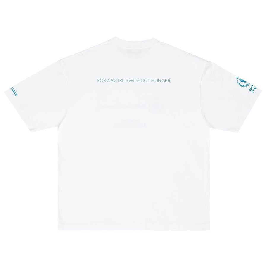 Balenciaga World Food Programme Graphic T-Shirt White/Blue