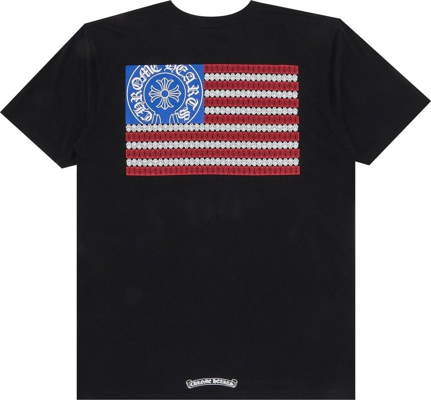 Chrome Hearts American Flag Dagger T-shirt Black