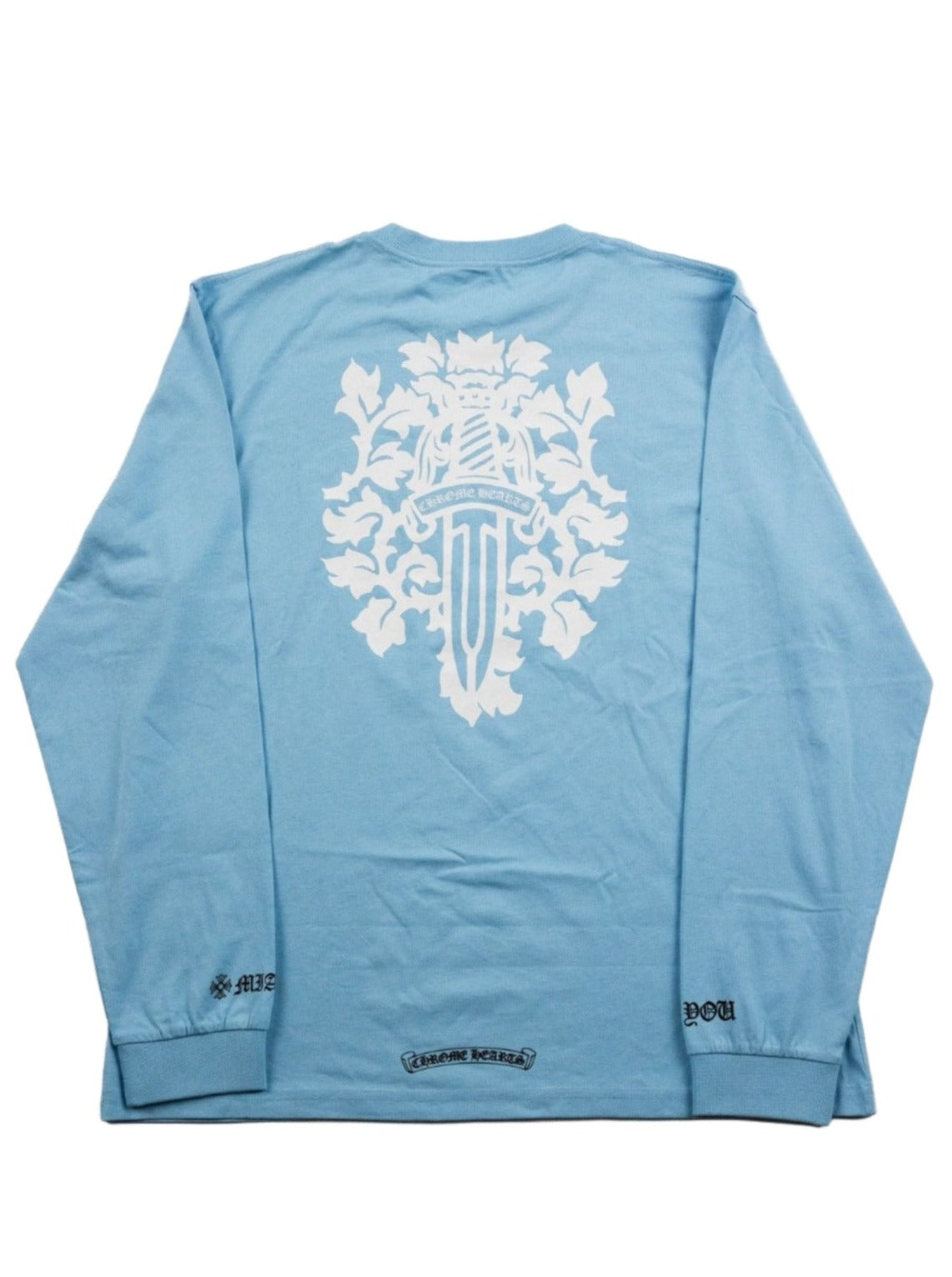 Chrome Hearts Dagger Miami Art Basel Exclusive Long Sleeve T-shirt Baby Blue
