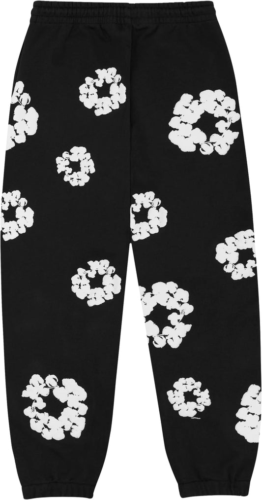 Denim Tears The Cotton Wreath Sweatpants Black