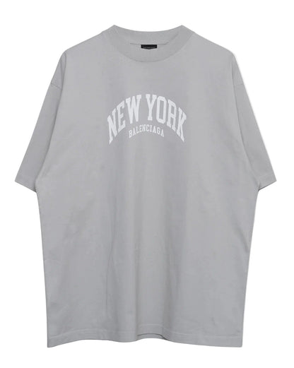 Balenciaga Cities New York T-Shirt Medium Fit 'Khaki'