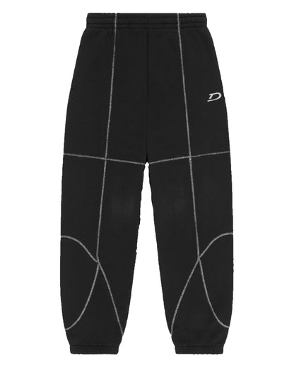 Denim Tears Court Lines Sweatpants Black