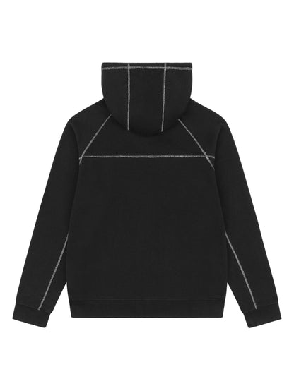 Denim Tears Court Lines Zip Hoodie Black