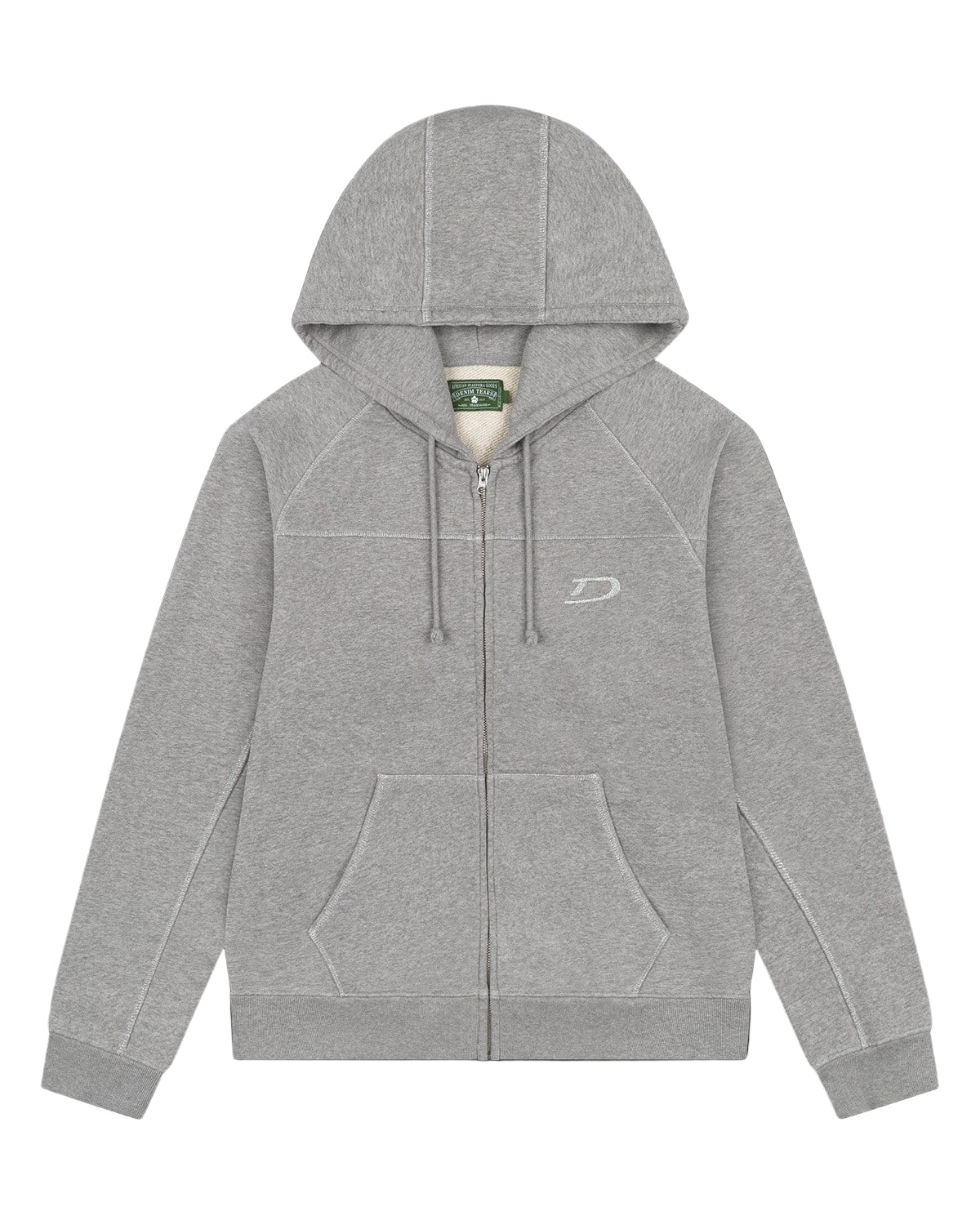 Denim Tears Court Lines Zip Hoodie Grey