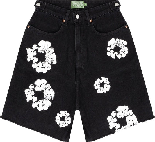 Denim Tears Cotton Wreath Jean Short Black