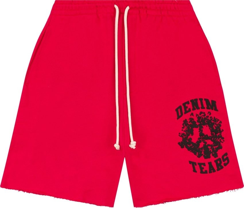 Denim Tears Denim University Sweat Shorts Red