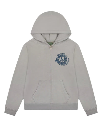 Denim Tears Denim University Zip Hoodie Grey