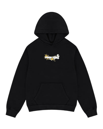 Denim Tears Embroidered Logo Hoodie Black