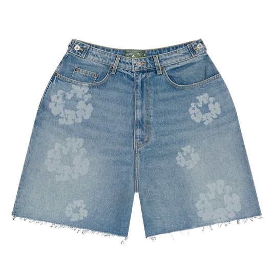 Denim Tears Laser Wreath Denim Short Light Wash