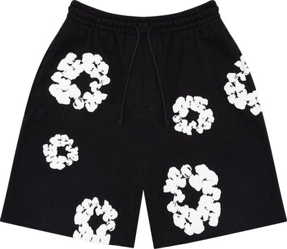 Denim Tears The Cotton Wreath Shorts Black