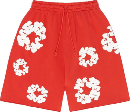 Denim Tears The Cotton Wreath Shorts Red