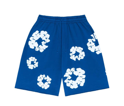 Denim Tears The Cotton Wreath Shorts Royal Blue