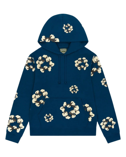 Denim Tears x CPFM Cactus Tears Wreath Hoodie Blue