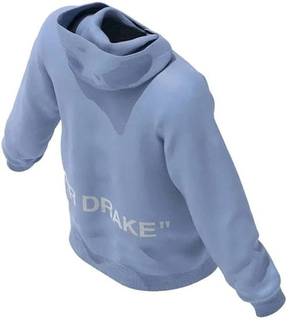 Drake Air Drake Quotes Hoodie Pale Blue