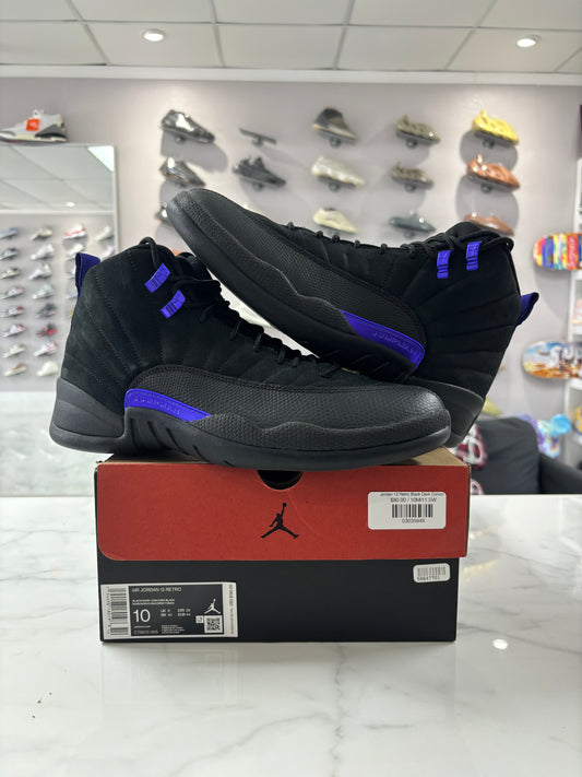 Jordan 12 Retro Black Dark Concord (PREOWNED)