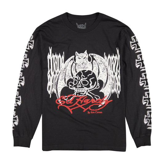 Ed Hardy x Ken Carson Chaos Rhinestone LS Tee